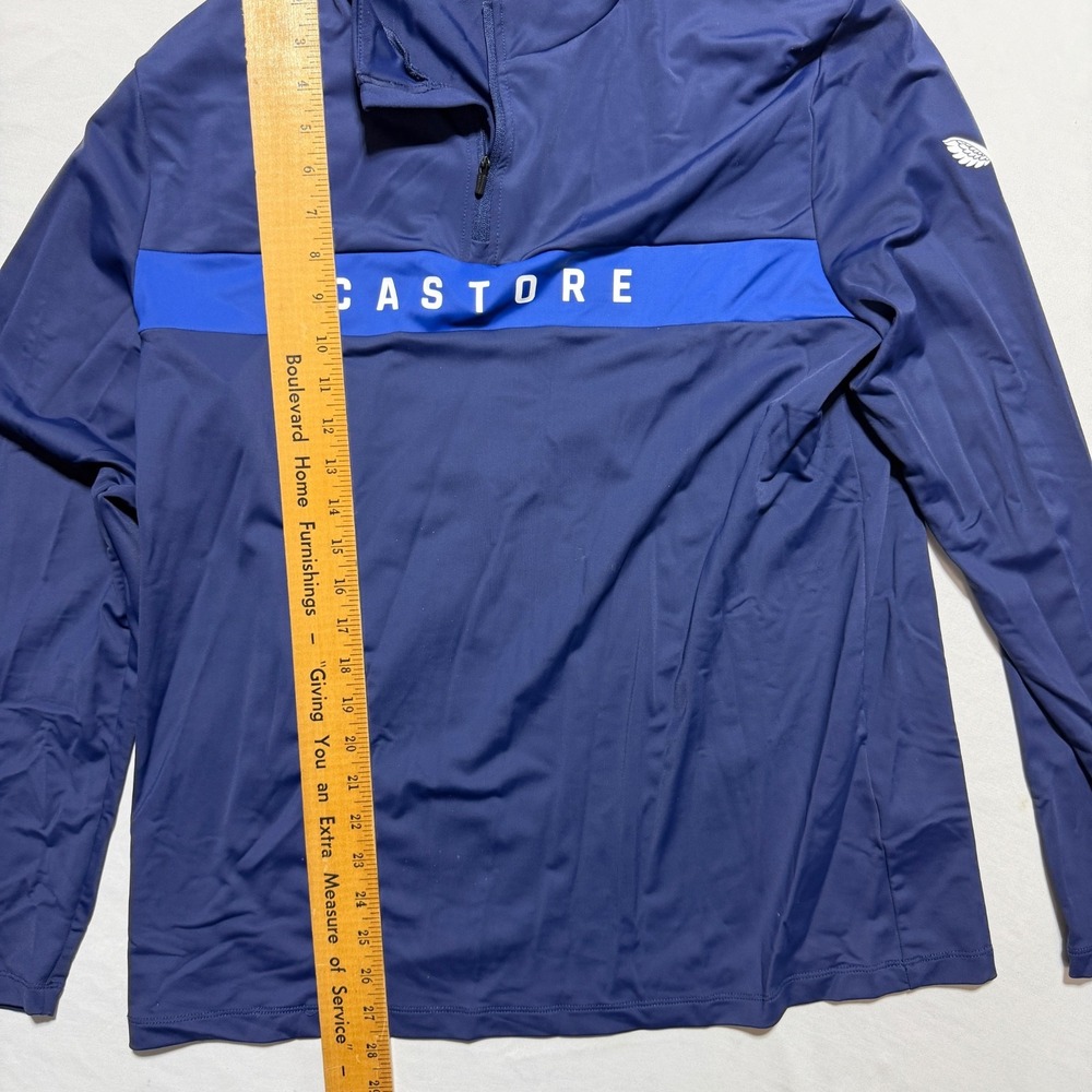 Castore Quarter Zip Pullover Men's L Navy Blue Performance Training Top - Picture 2 of 9